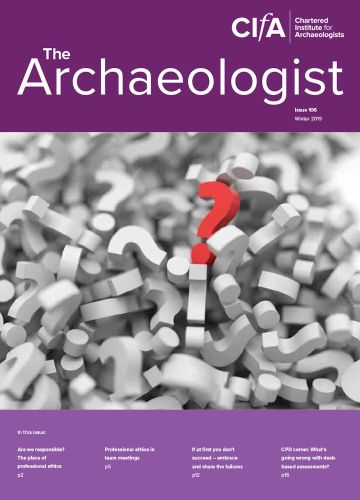 Cover of The Archaeologist - Issue 106
