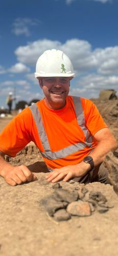 A photograph of Andy Coupe on site