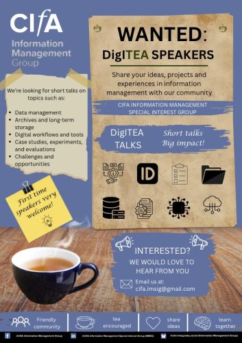 Wanted@ IMSIG DigITea speakers poster