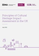 Cover of Principles of Cultural Heritage Impact Assessment