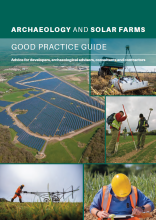 Archaeology and Solar Good Practice Guide front page