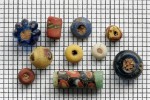 A photo of some of the Anglo-Saxon beads stolen